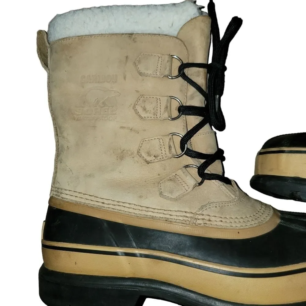 Sorel Men's Caribou Stack Waterproof Winter Boot size 9